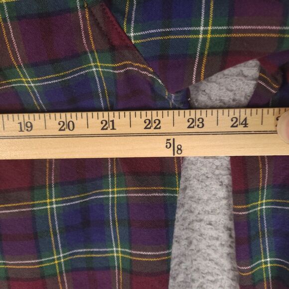 Chaps Shirt Mens Medium Plaid Multicolor Cotton Oxford Long Sleeve Button Down - Picture 11 of 15